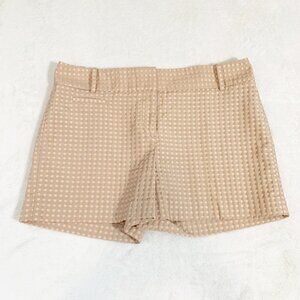 LOFT‎ light beige peach polka dot mid rise khaki chino shorts - Size 6